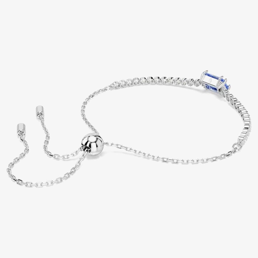 Swarovski Swarovski Women's Matrix Tennis Blue Zirconia Crystal Bracelet 5693412 in Silver - 4