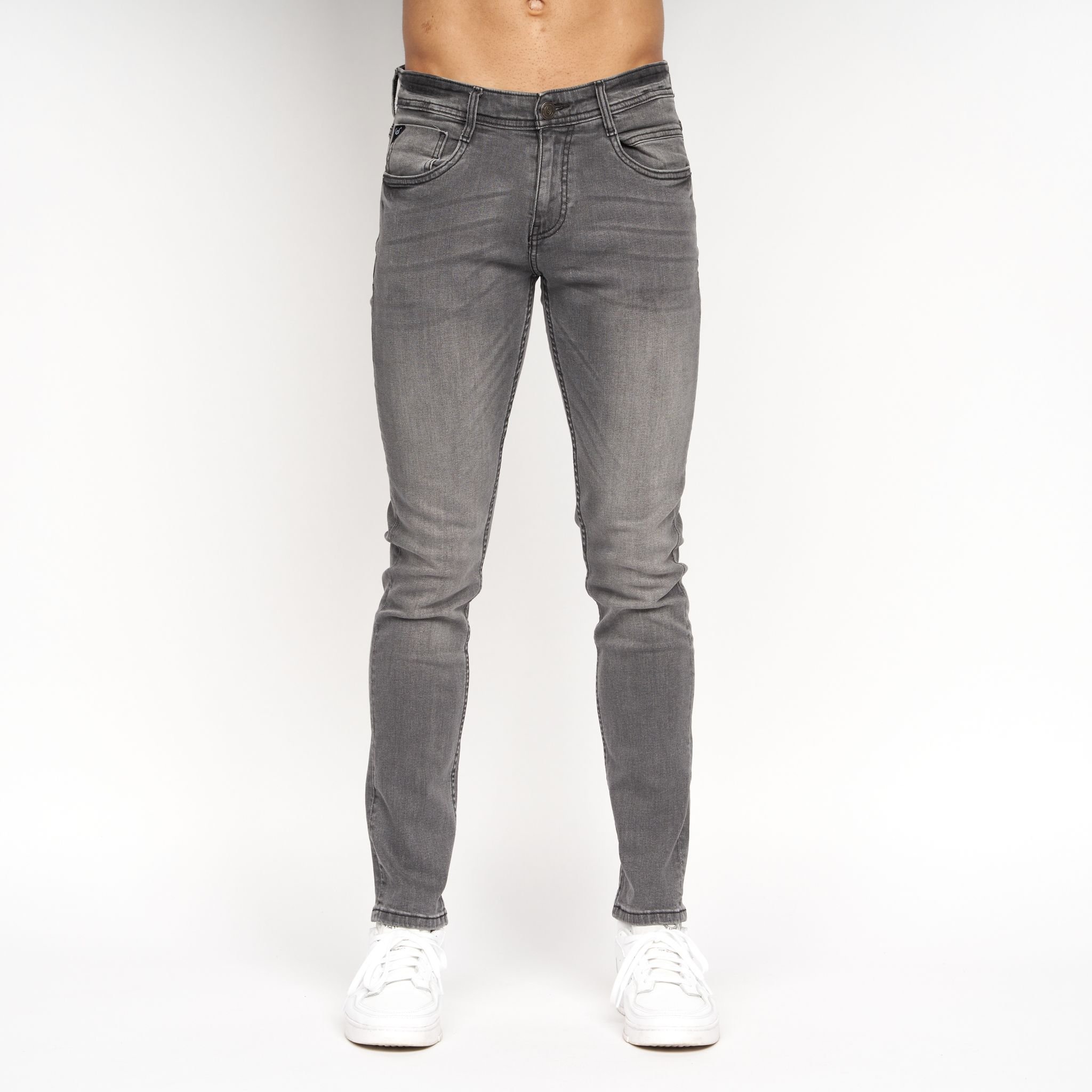 Duck&Cover Duck&Cover Maylead Men's Slim-Fit Five-Pocket Denim Jeans in Grey - 2