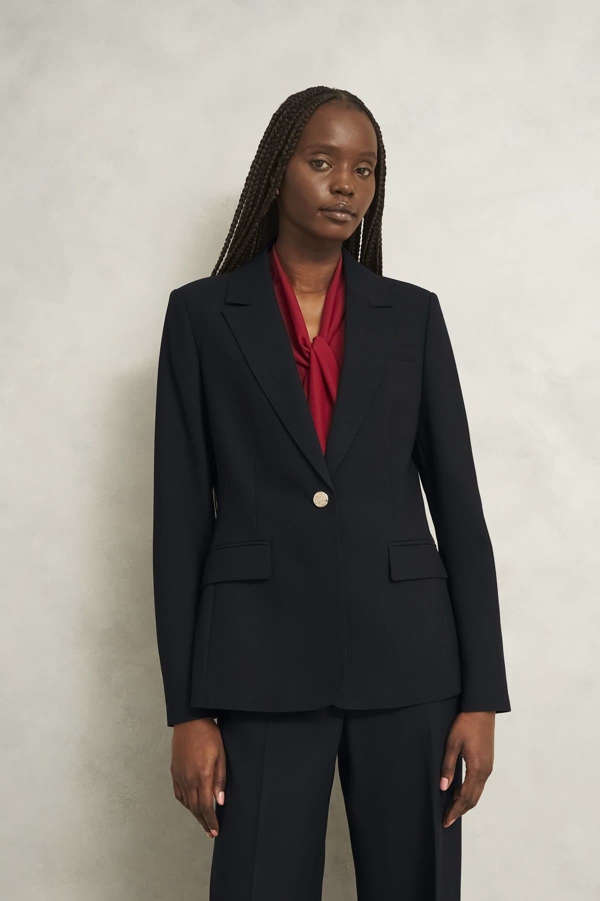 Hobbs London Hobbs London Women's Heidi Tailored Single Breast Blazer in Black