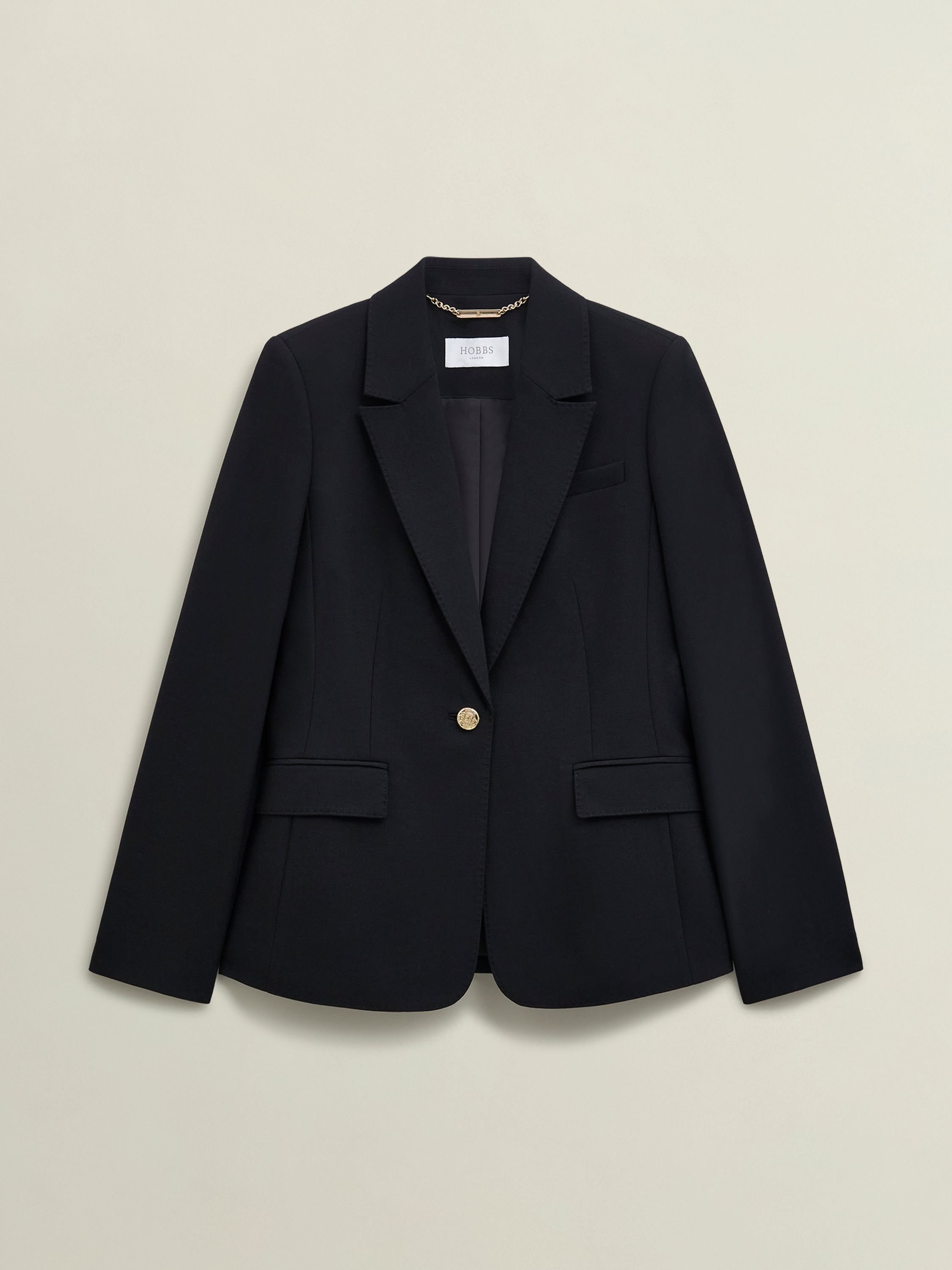 Hobbs London Hobbs London Women's Heidi Tailored Single Breast Blazer in Black - 2