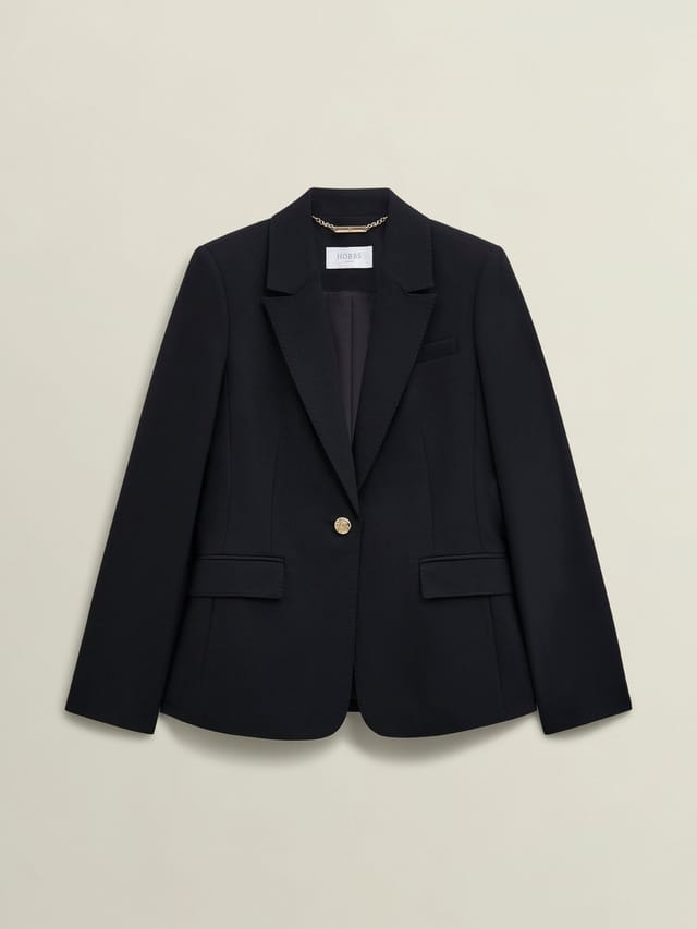 Hobbs London Hobbs London Women's Heidi Tailored Single Breast Blazer in Black - 2