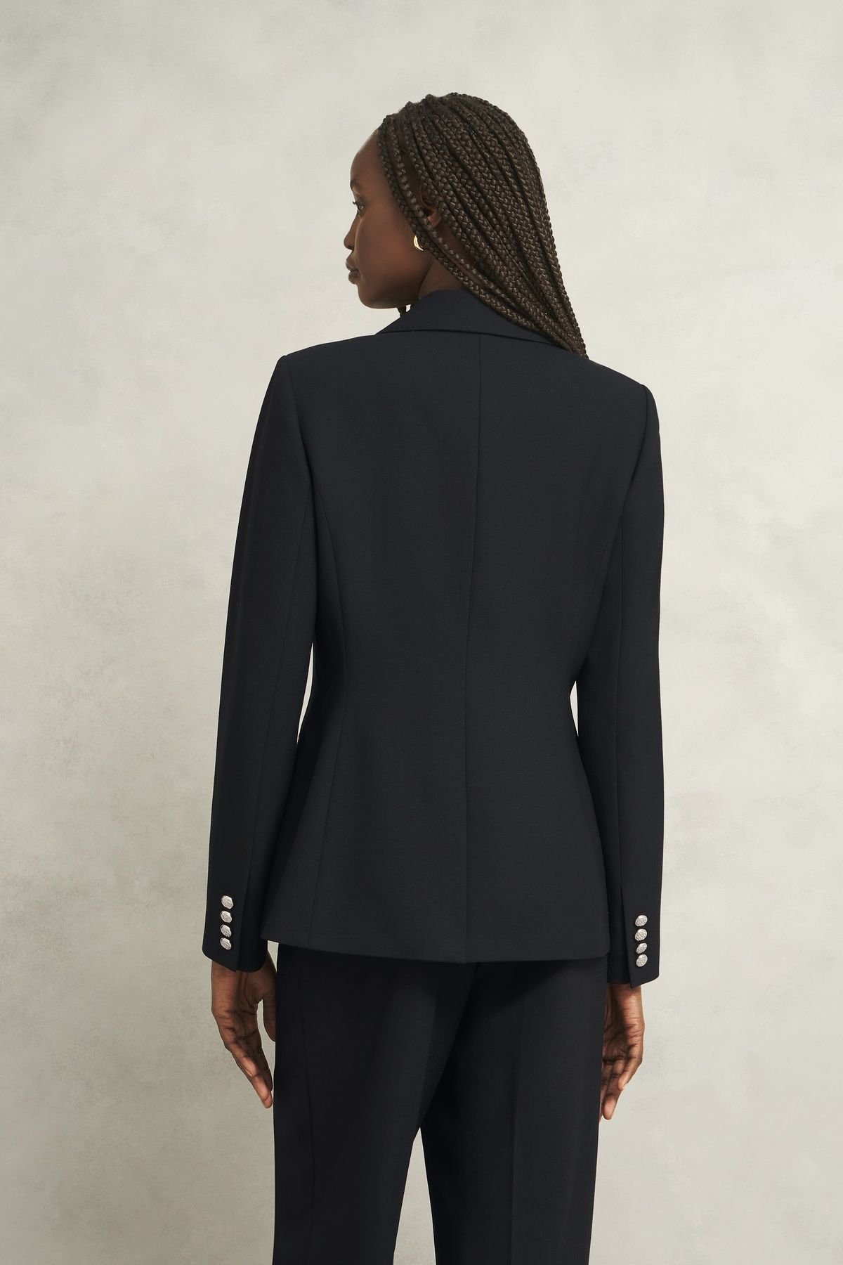 Hobbs London Hobbs London Women's Heidi Tailored Single Breast Blazer in Black - 4