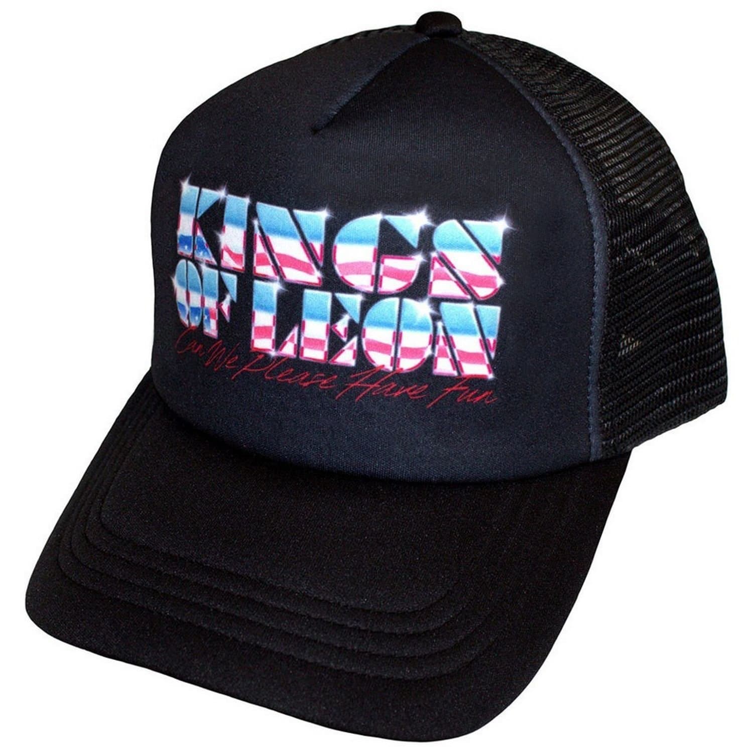 Kings Of Leon Kings Of Leon Black Mesh Back Trucker Cap
