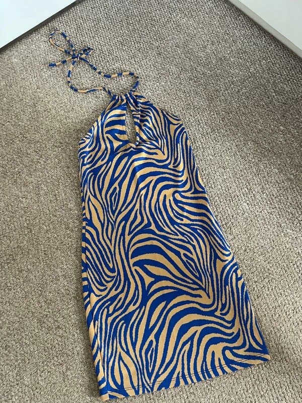Bershka Bershka animal print halter neck dress
