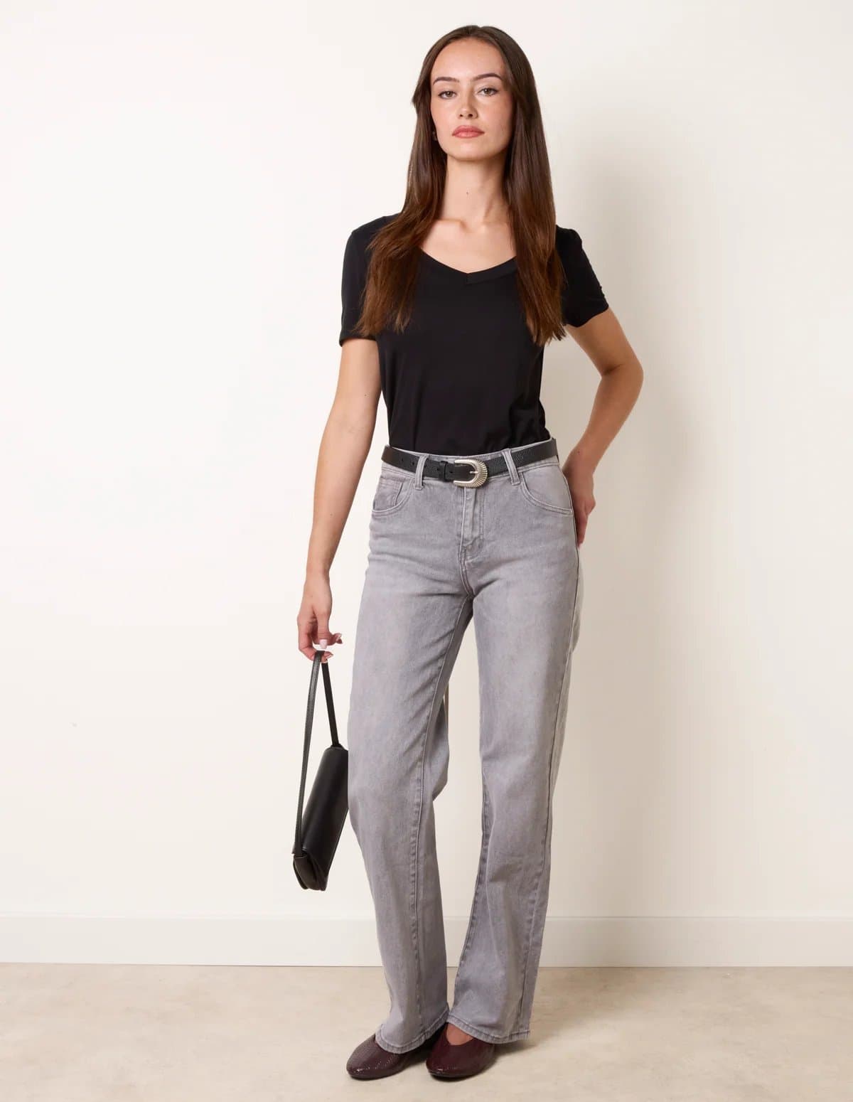 Blue Vanilla Stud Star Pocket Wide Leg Jeans