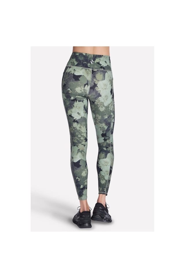 Skechers Skechers Women's GO FLEX Rib Inbloom Legging in Green - 2