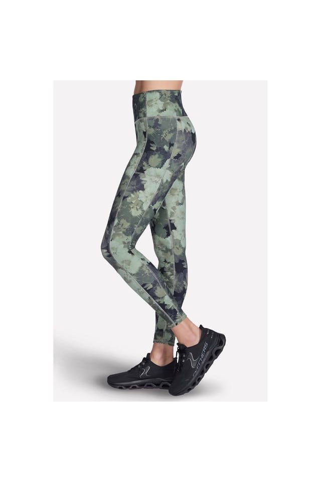 Skechers Skechers Women's GO FLEX Rib Inbloom Legging in Green - 3