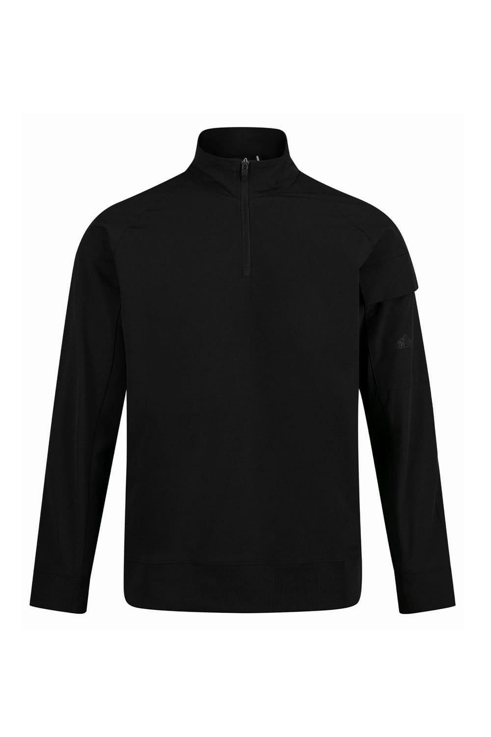 Luke 1977 Luke 1977 Men's Cogne Zip Through Funnel Sweatshirt in Black - 4