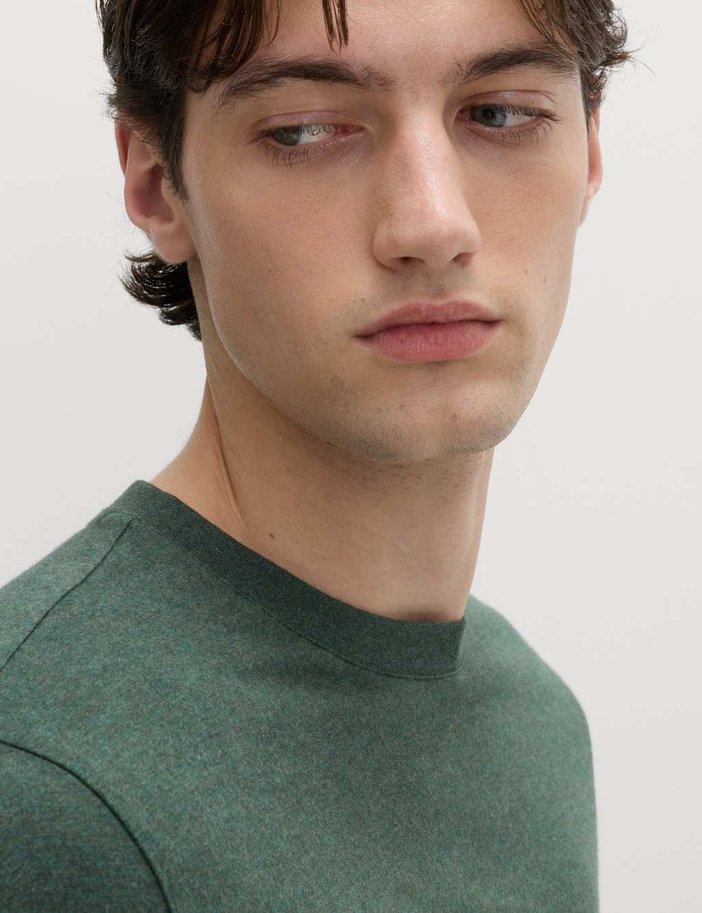 Marks & Spencer M&S 2 Pack Pure Cotton Long Sleeve T-Shirts Cedar - 3