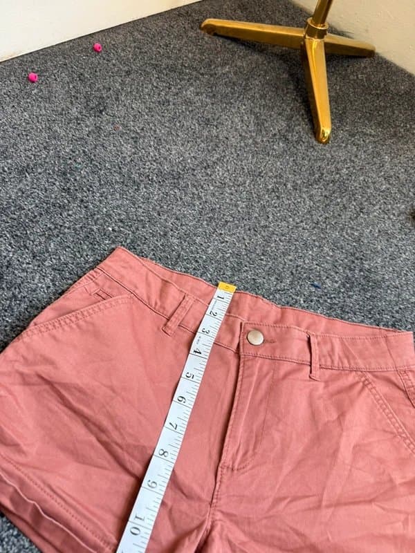 Peacocks Dusty Rose Turn-Up Shorts-Uk 8