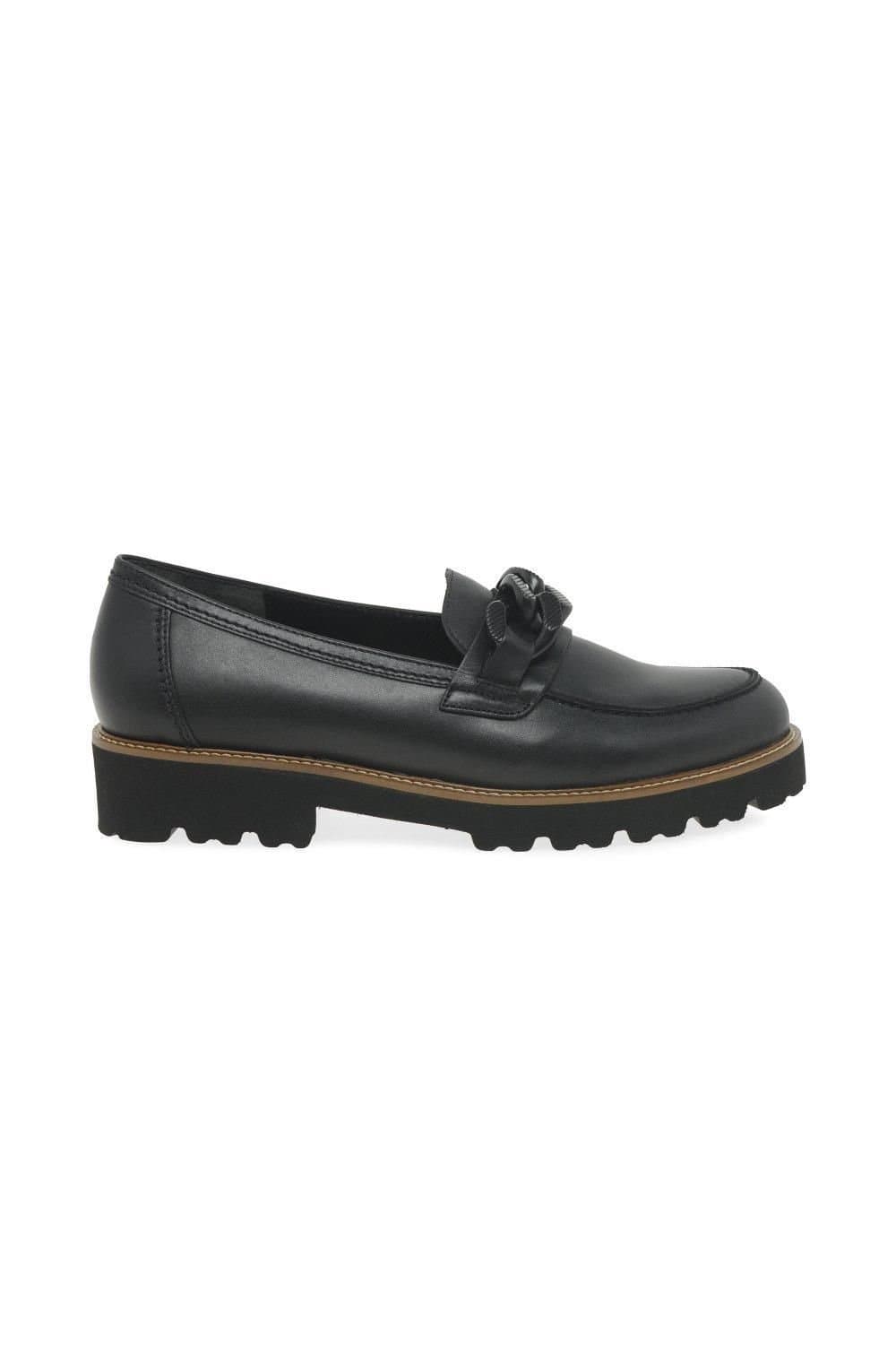 Gabor Gabor Women's 'Squeeze' Chunky Slip On Shoes in Jet Black
