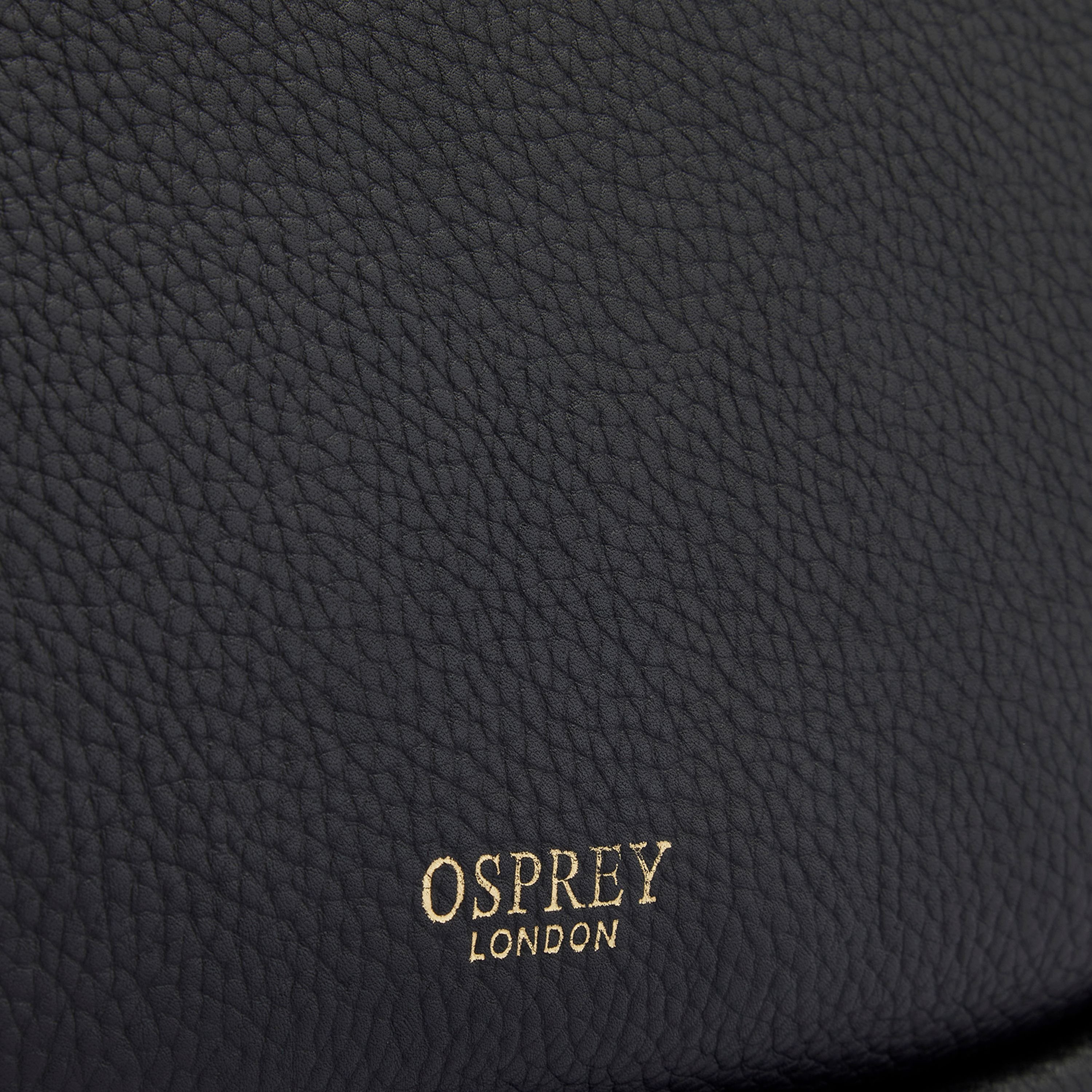 OSPREY LONDON OSPREY LONDON Women's The Hendrix Leather Shoulder Bag in Black - 4