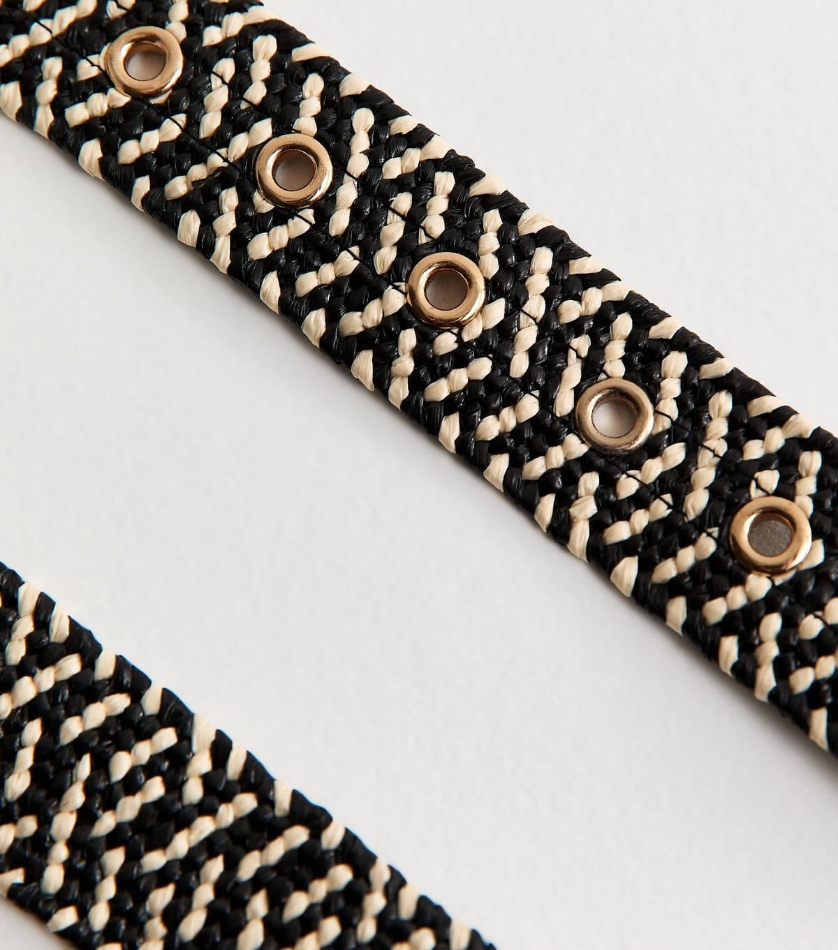 New Look Black Woven Raffia Belt New Look - 4