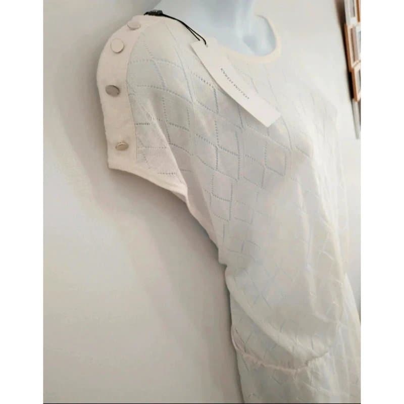 Karen Millen Karen Millen linen blend textured stitch playsuit size L large brand new with tags