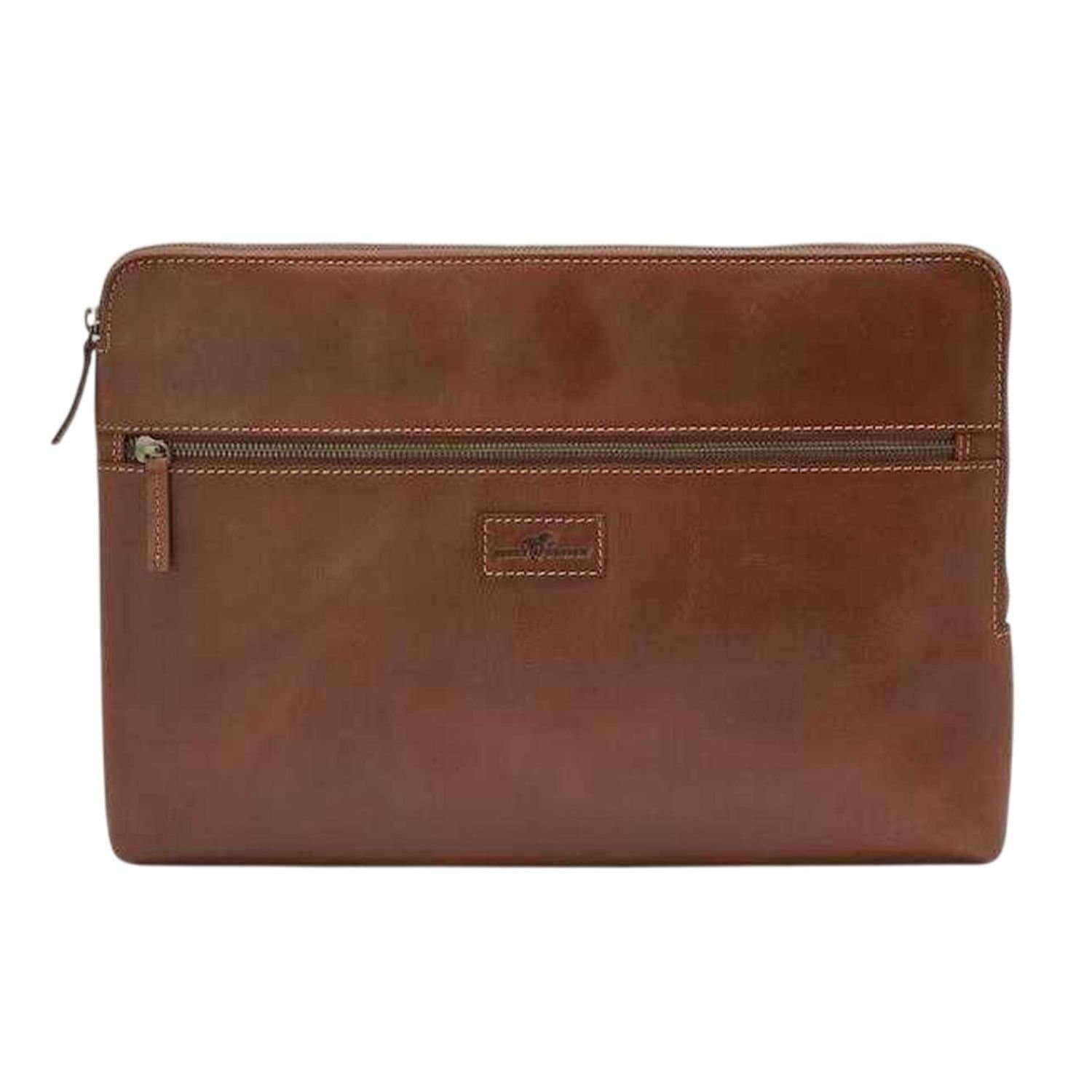 Derby Of Sweden Derby Of Sweden Men's Leather Laptop Sleeve in Brown