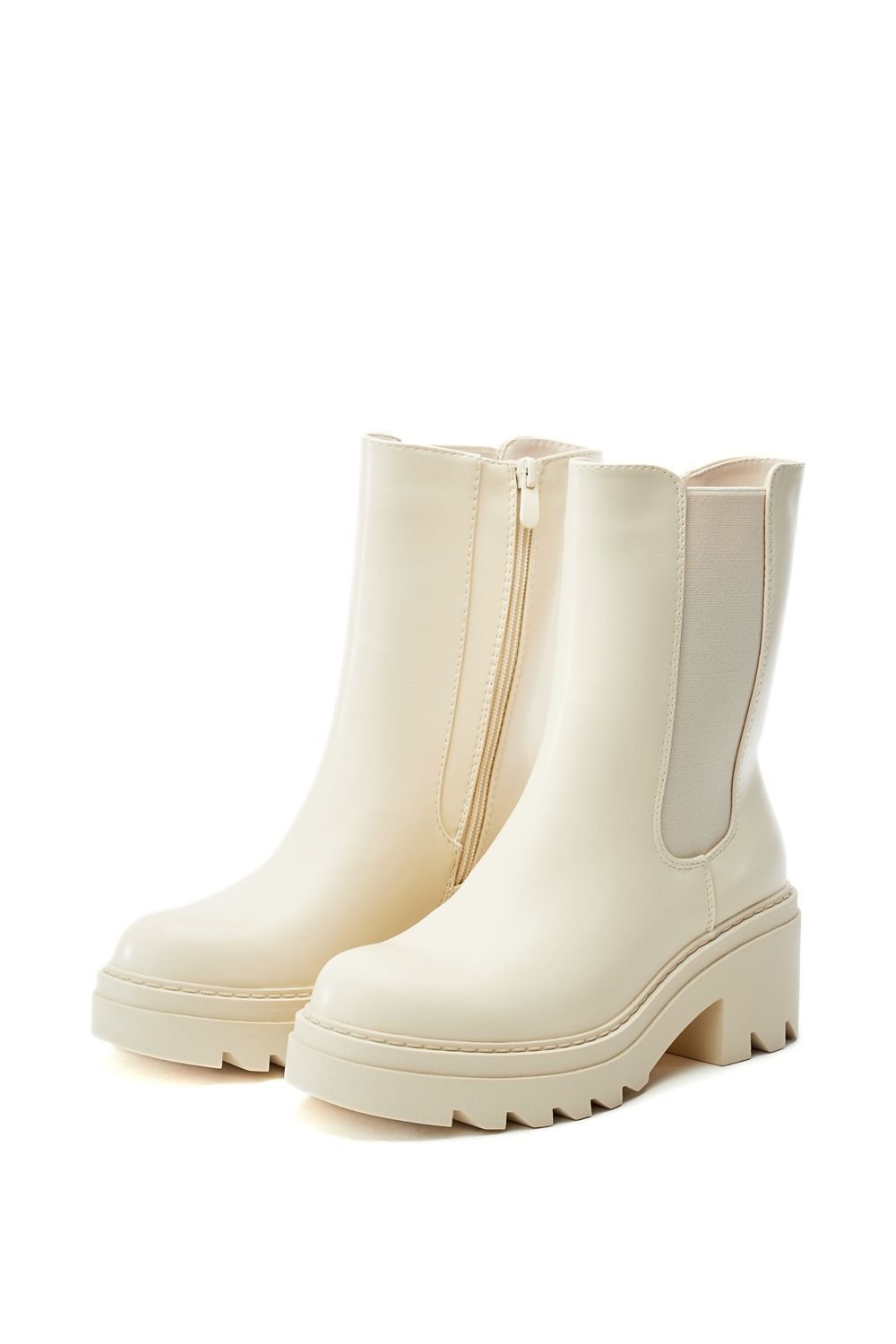 b.soleful b.soleful Women's 'Givver' Porvair Ankle Boots in Beige - 2