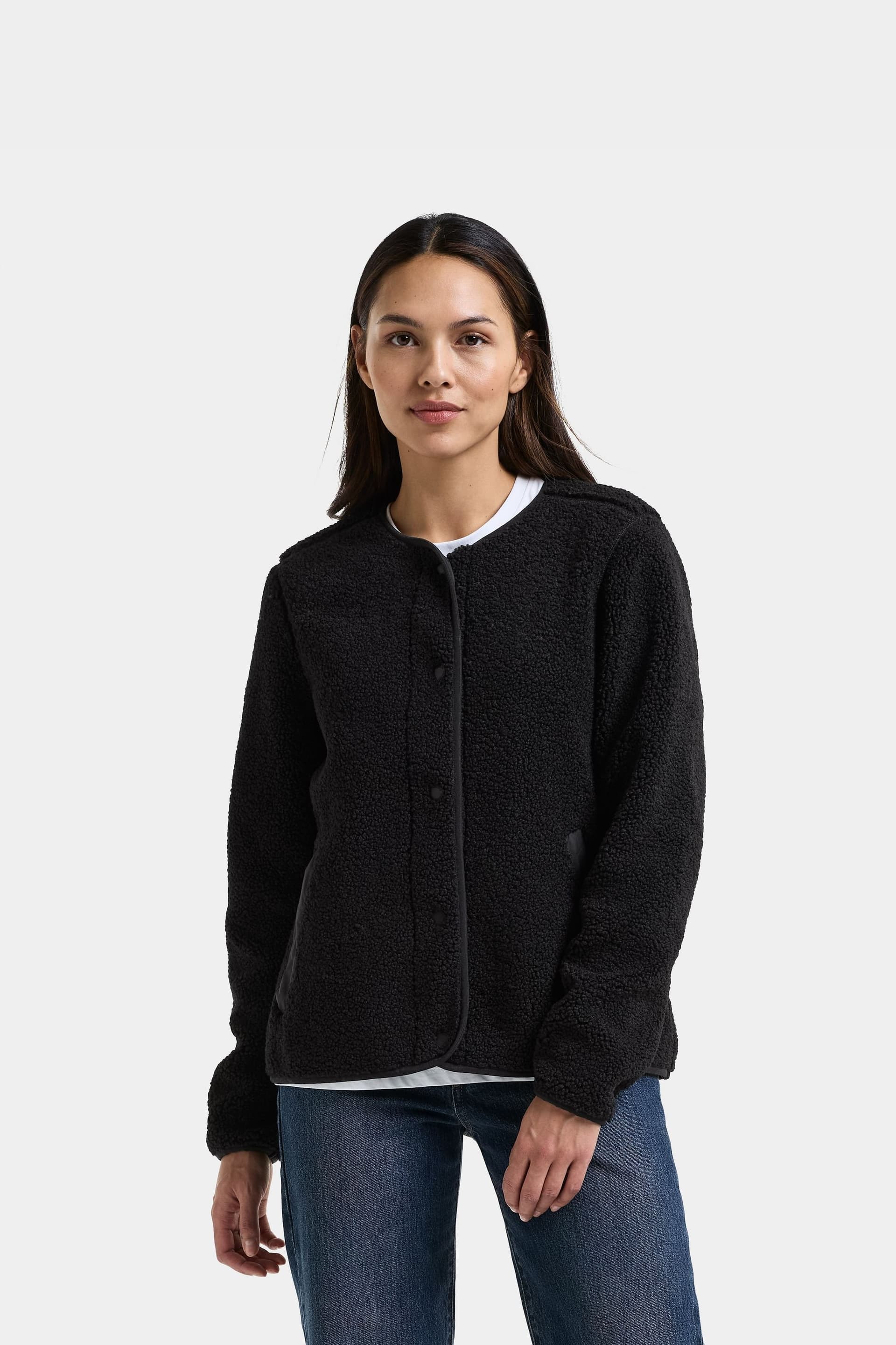 Didriksons Didriksons Women's Selma Teddy Fleece Jacket in Black