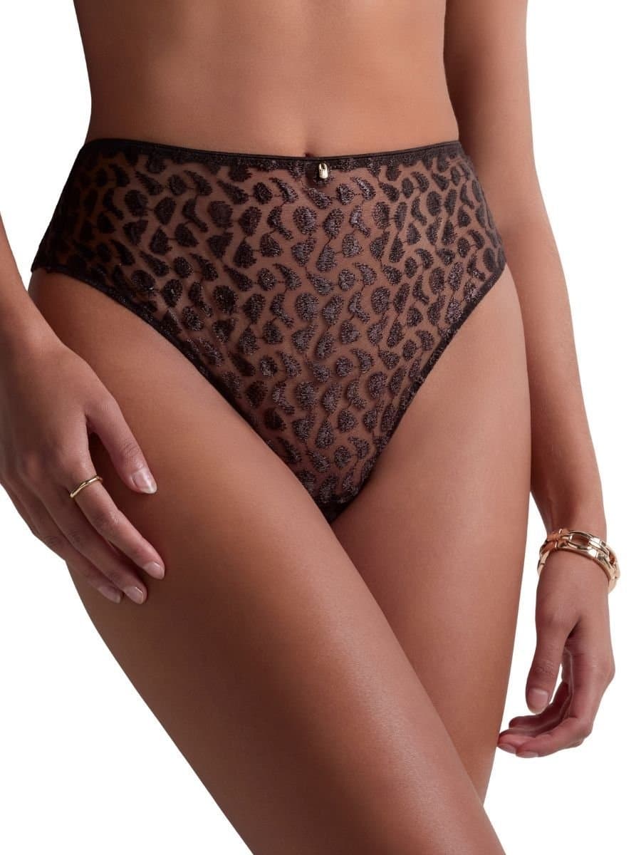 Aubade Aubade Brown Animal Print High Waist Brief