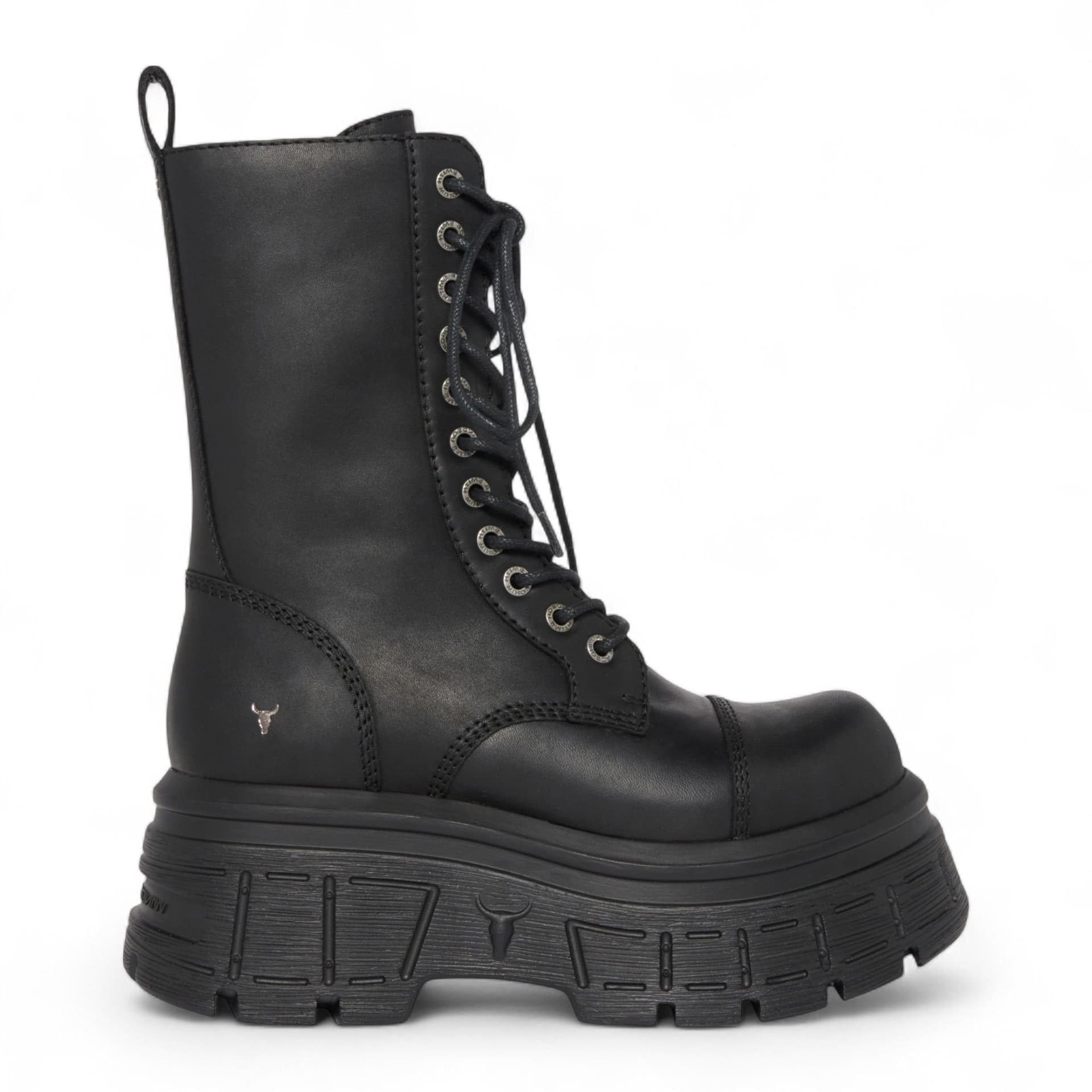 Windsor Smith Windsor Smith Black Leather Combat Boots