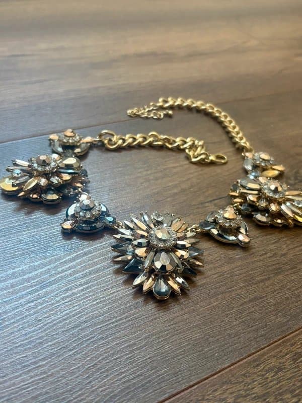 Mikey london Vintage Mikey London Floral Crystal Necklace