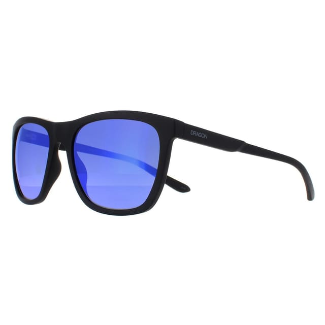 Dragon Dragon Men's Rectangle Matte Black Lumalens Blue Ionized Wilder - 2