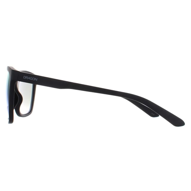 Dragon Dragon Men's Rectangle Matte Black Lumalens Blue Ionized Wilder - 3