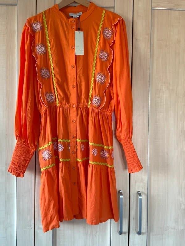 Never Fully Dressed Orange ‘Never Fully Dressed’ dress