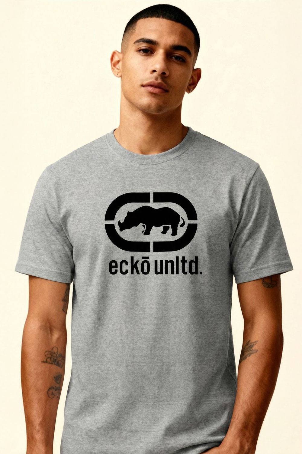 Ecko Untld. Ecko Untld. Men's Epic Logo T-Shirt in Grey - 4
