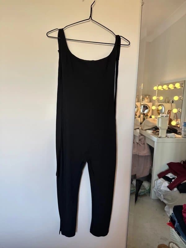 No Label capri backless jumpsuit