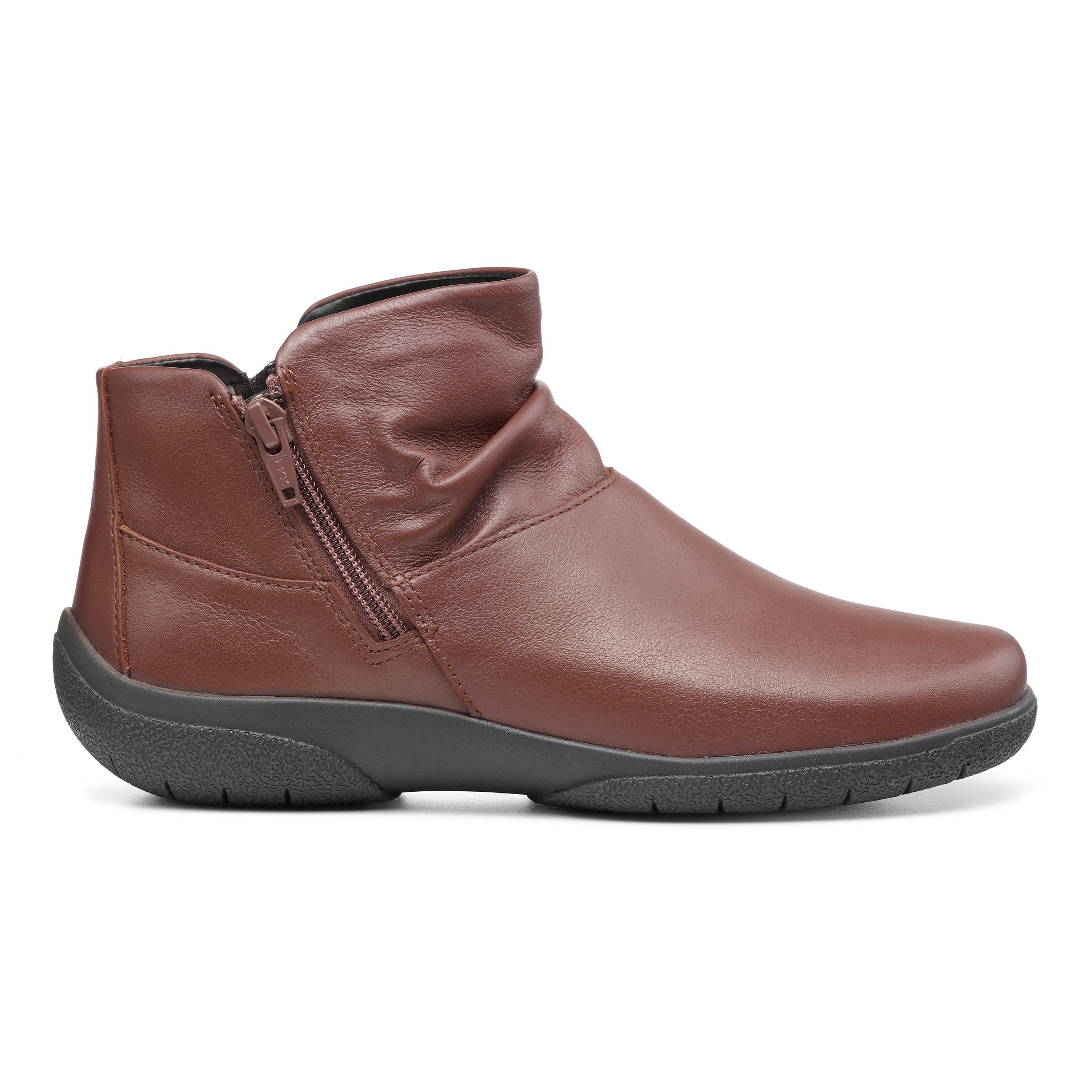 Hotter Hotter Women's Extra Wide 'Murmur' Ankle Boots in Walnut - 3