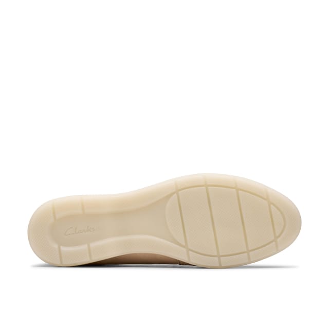Clarks Clarks Women's Narini Edge Sand Suede Loafers, Slip Ons in Beige - 3