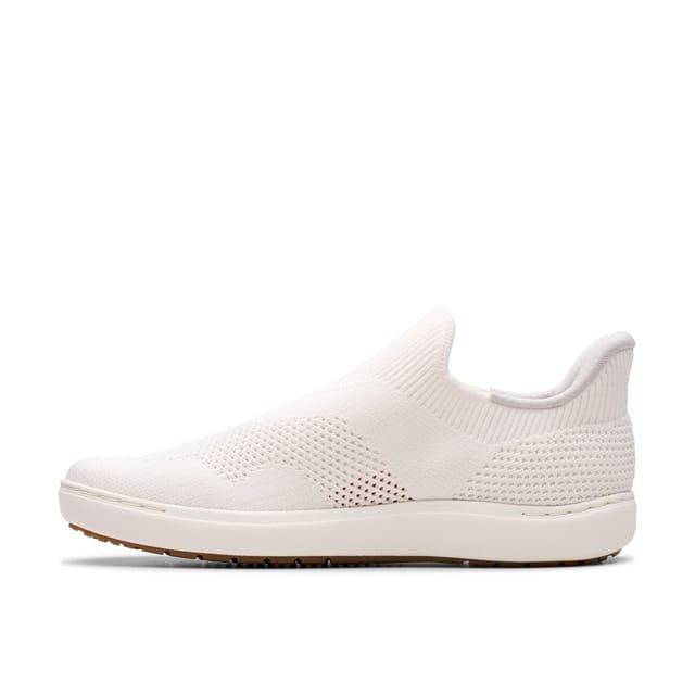 Clarks Clarks Women's Nalle Step White Knit Slip Ons - 2