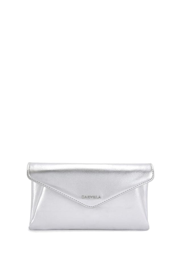 Carvela Carvela Women's 'Megan Envelope Clutch' Bag in Silver - 2