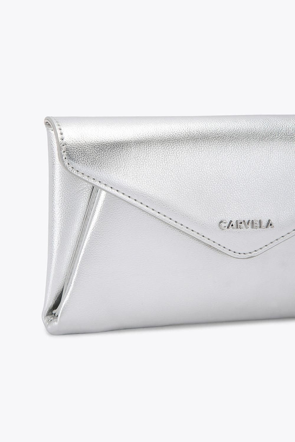 Carvela Carvela Women's 'Megan Envelope Clutch' Bag in Silver - 4