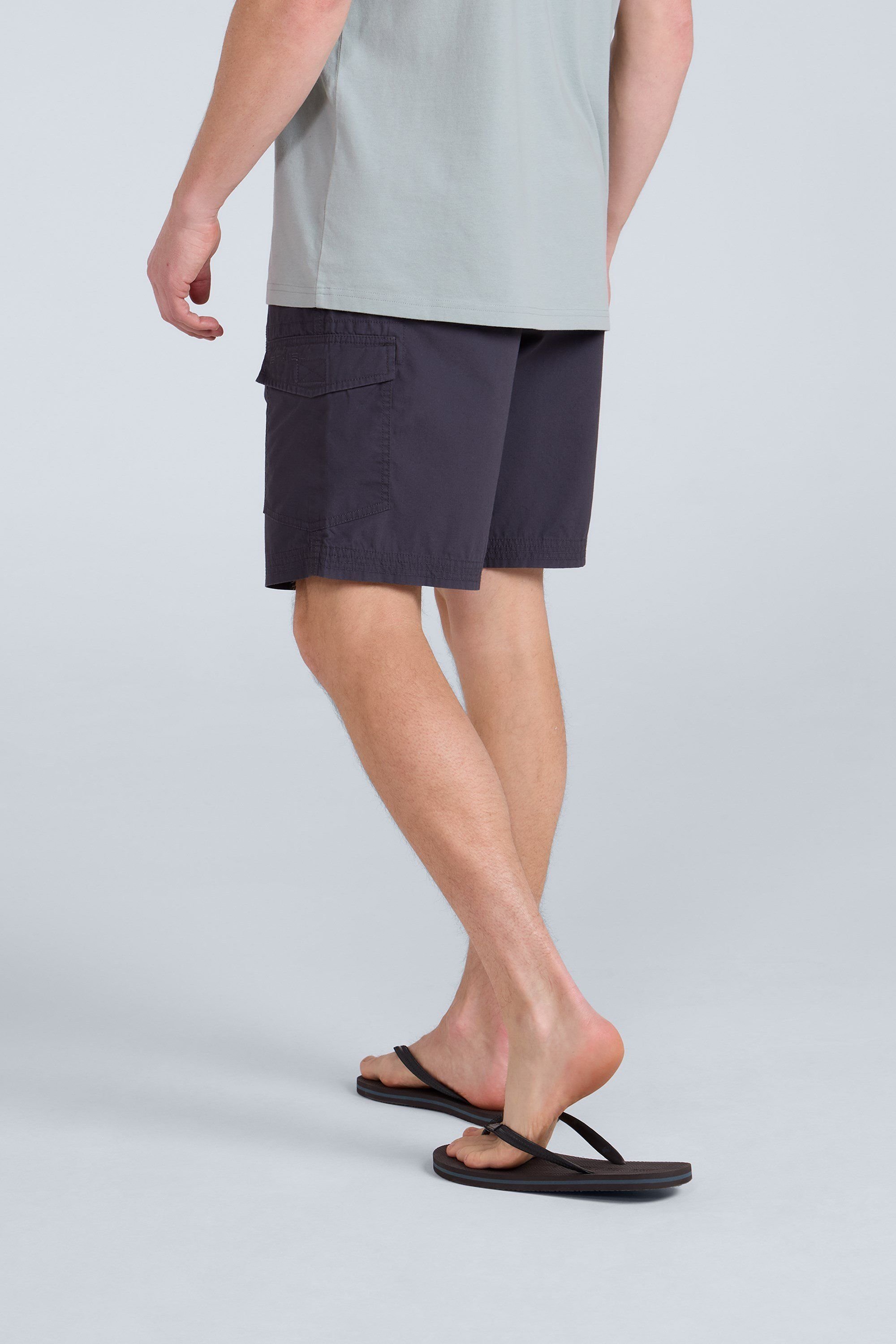 Animal Animal Men's 'Atlantis' Cotton Cargo Shorts Casual Multi Pocket Stylish Half Pants in Charcoal - 3