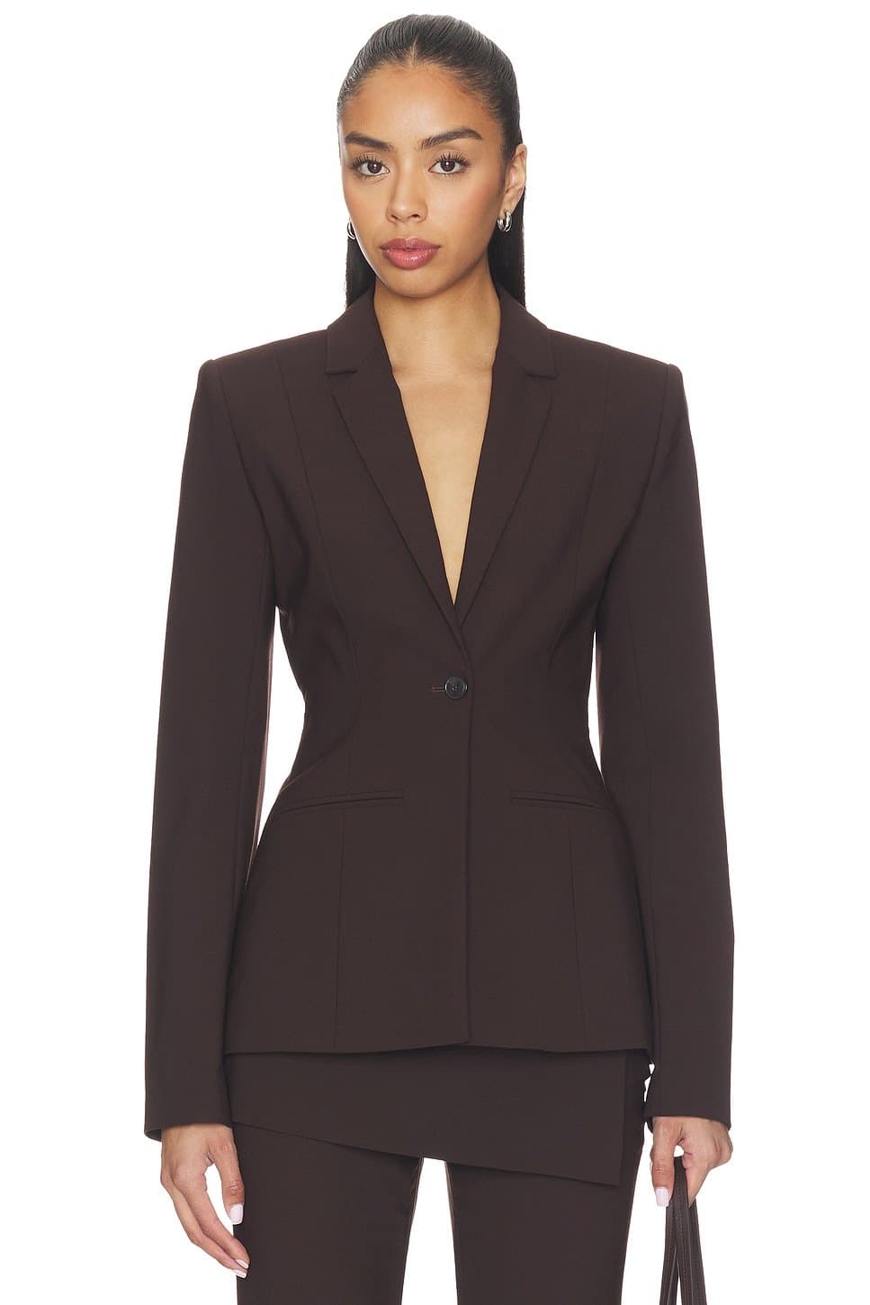 revolve Revolve Espresso Tailored Blazer