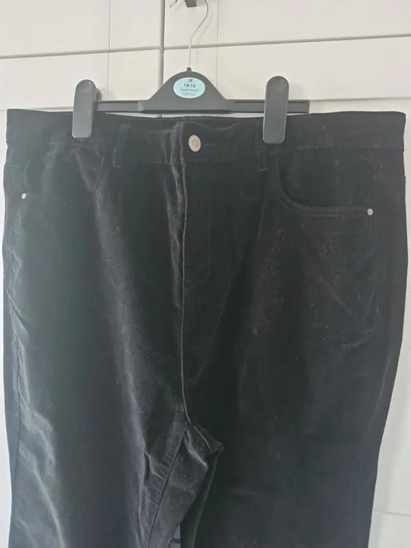 TU Black cord boot cut trousers