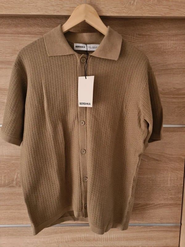 Bershka Bershka knitted shirt in brown xs size