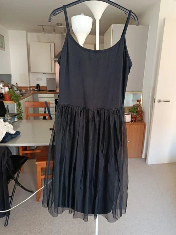 Topshop Topshop women ballerina tulle black dress size 8