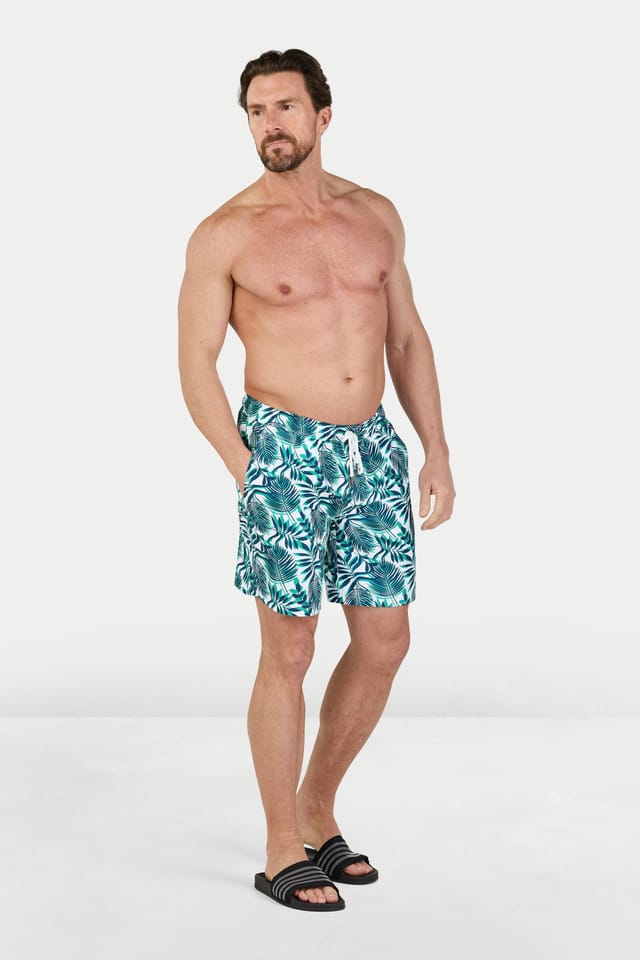 raging bull Raging Bull Men's Hawaiian Patterned Swim Short - 2