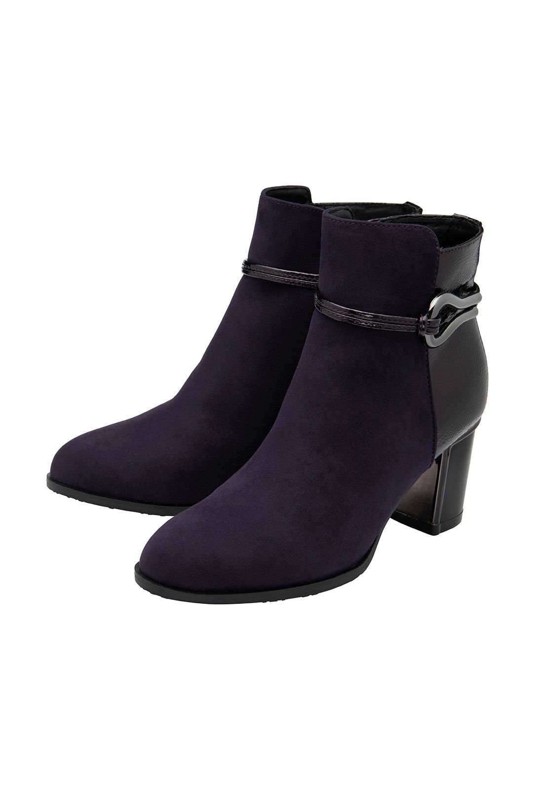 Lotus Lotus Women's 'Ebony' Heeled Ankle Boots in Purple - 2