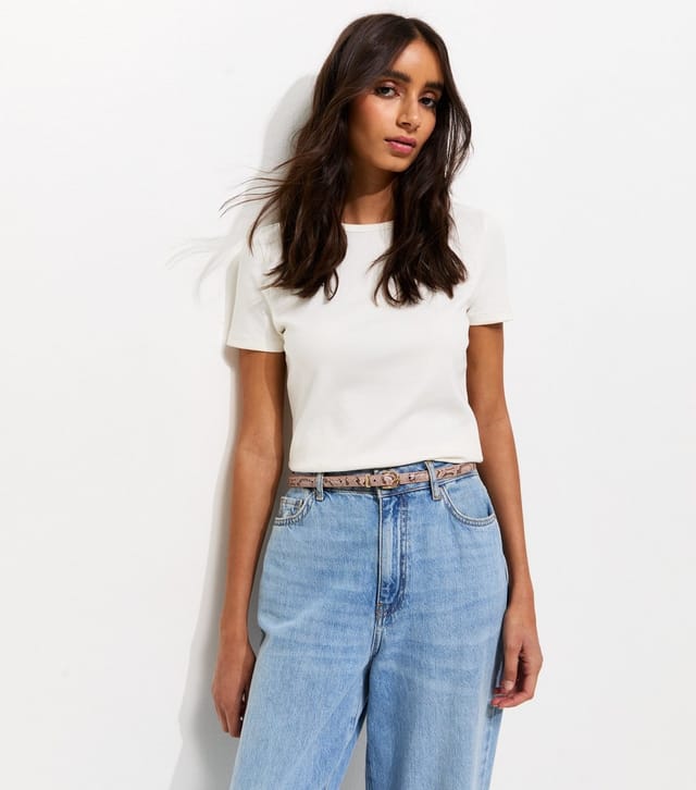 New Look Pink Faux Leather Snake Print Skinny Belt New Look - 2