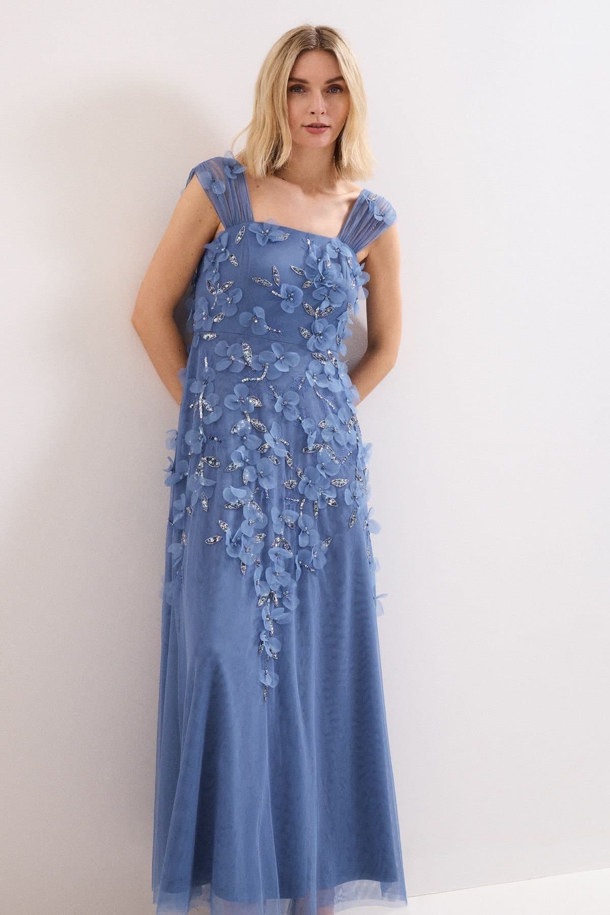 Phase Eight Phase Eight Women's Azera Blue Dress in Mid Blue