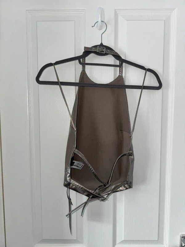 Bershka Halter neck backless top