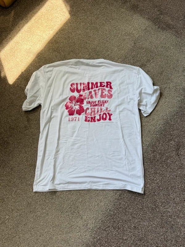 Shein Girls summer print tshirt