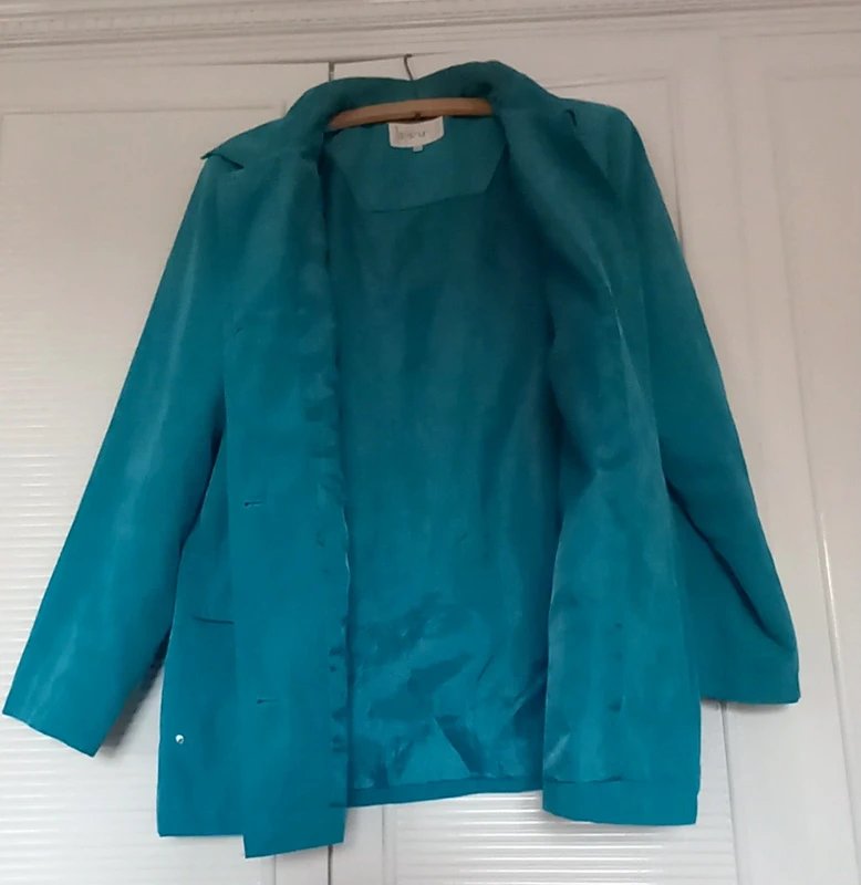 EWM EWM Teal womans jacket size 16 - 1