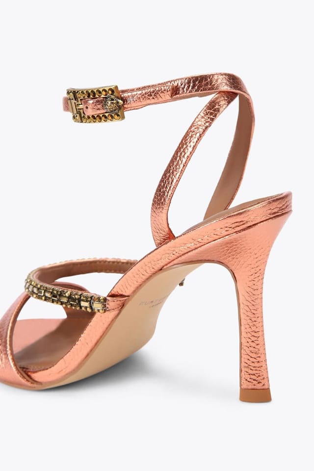 Kurt Geiger London Kurt Geiger London Women's 'Crystal Strap Sandal 90' Heels in Peach - 3