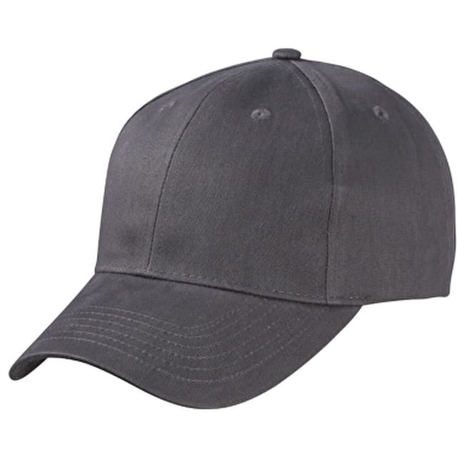 Myrtle Beach Myrtle Beach Men's 6 Panel Brushed Cotton Baseball Cap in Dark Grey - 2