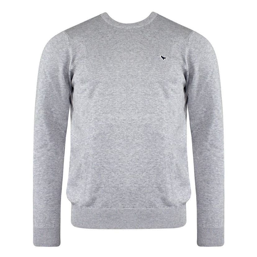 Weekend Offender Weekend Offender Men's Long Sleeve Crew Neck Grey Napoli Sweaters - 1