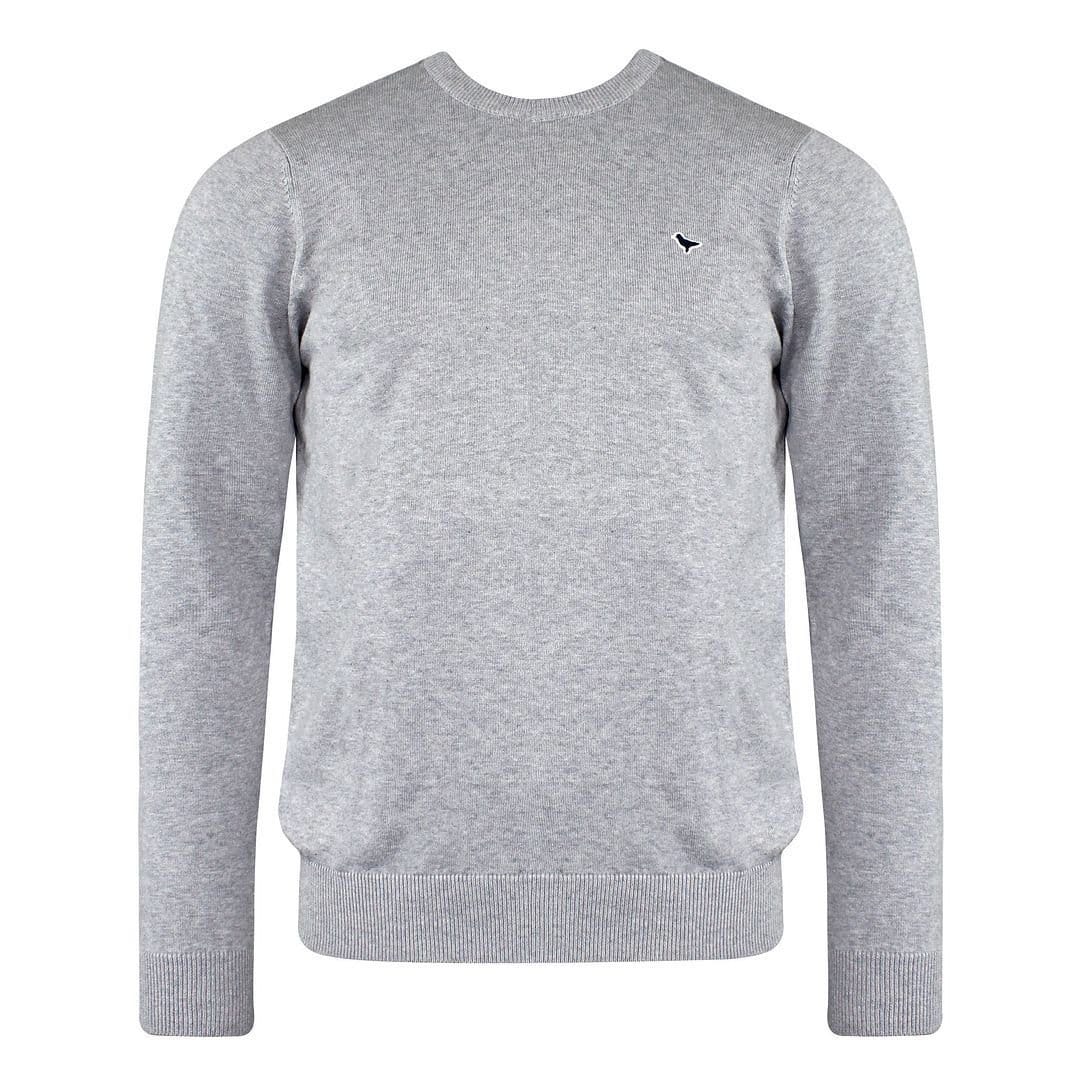 Weekend Offender Weekend Offender Men's Long Sleeve Crew Neck Grey Napoli Sweaters - 1